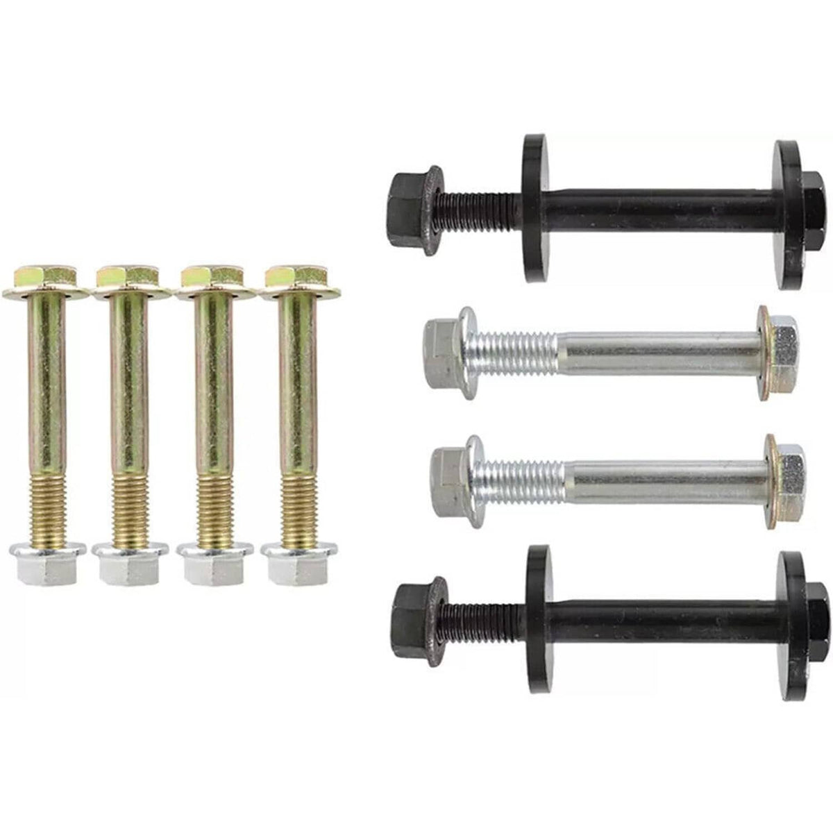 Solidspare 4x4 Complete Front Control Arms Cam Bolts & Hardware Kit for 2000-2002 Dodge Ram