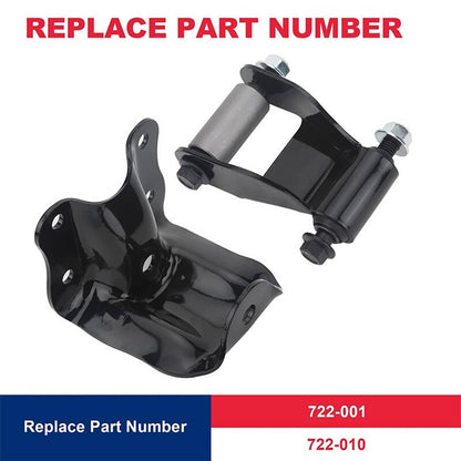 Solidspare 2Pcs Rear Leaf Spring Rear Hanger Bracket + Shackle Set for Ford Ranger Mazda