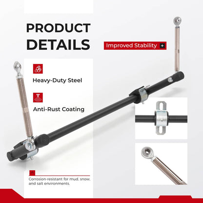 Solidspare Steel Sway Bar Anti-Roll Kit Fit Yamaha G29 YDRE YDRA Golf Cart w/ Hardware