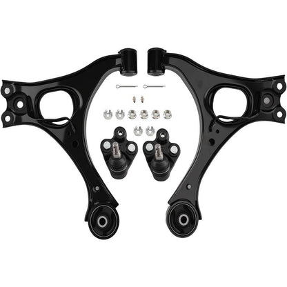 Solidspare Blcak Front Lower Control Arms & Ball Joints for 2006-2011 Honda Civic Acura CSX