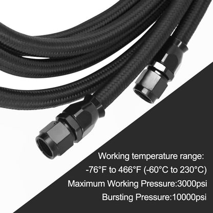 Solidspare For GM 4L60E 4L65E TH350 TH400 Automatic Transmission Cooler 6AN Hose Line Kit