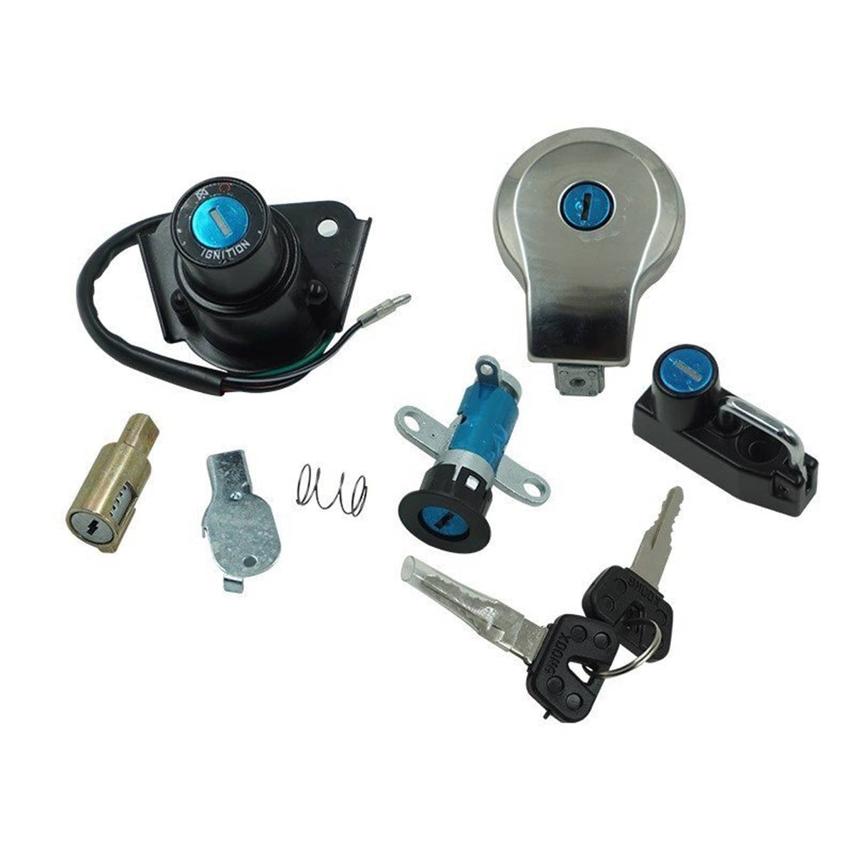 Solidspare Ignition switch Fuel Gas Cap For Yamaha Virago 250 535 XV250 XV535