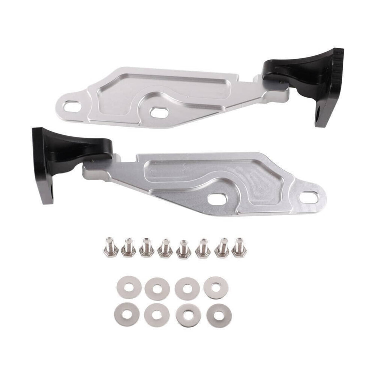 Solidspare Billet Aluminum Quick Release Hood Hinge Latch Set for 1996-2000 Honda Civic EK