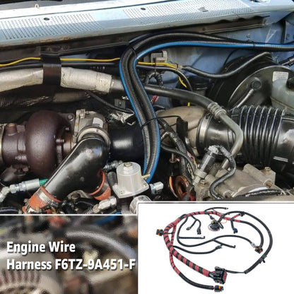Solidspare Turbo Direct Injected Wire harness F6TZ9A451F For 1994-1996 Ford F250 350 7.3L