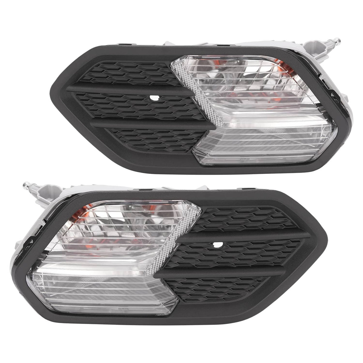 Solid Spare For 2017-2019 Ford Escape Kuga Pair Driving Fog Lights Turn Signal Lamps w/Cover