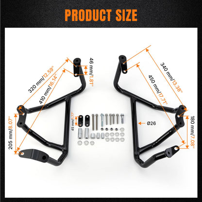 Solidspare Engine Guard Highway Crash Bar Fit for Honda Goldwing GL1800 F6C F6B Bagger 18+