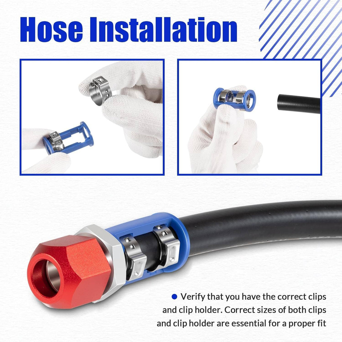 Solidspare 800-673 A/C Line Splice Kit for 5/16” Line With No.6 Hose, Line to Hose Repair