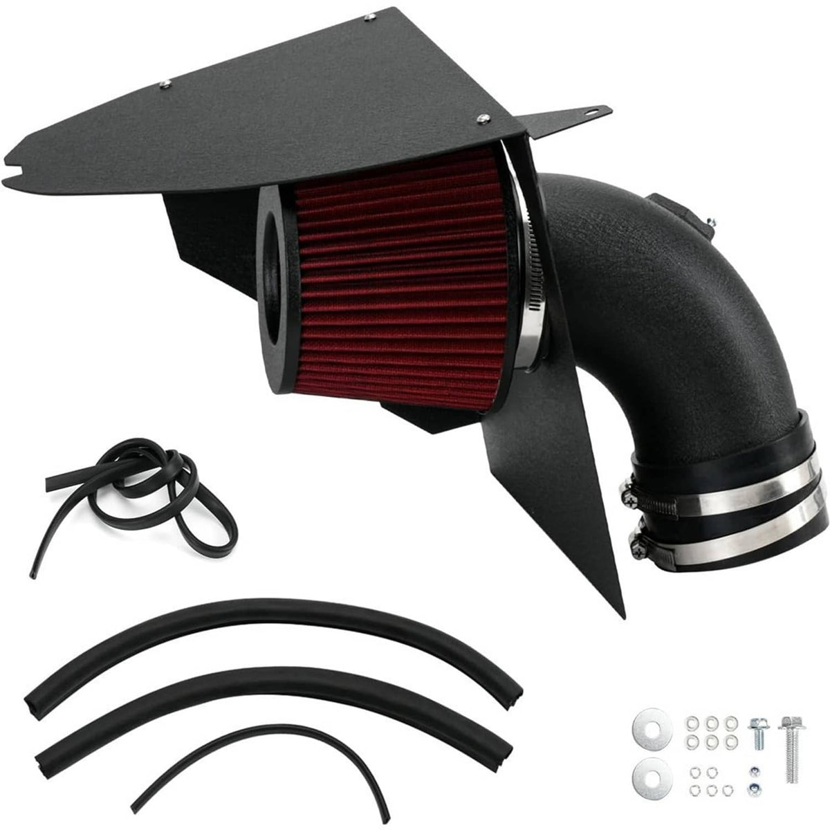 Solidspare 4" Cold Air Intake System Kit + Red Filter For BMW 2019+ M340i G20 G21 B58 3.0L