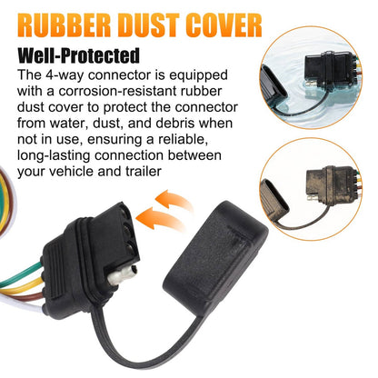 Solidspare Trailer Hitch Wiring Tow Harness 55336 For Honda Pilot 2003-2008 CR-V 1997-2006