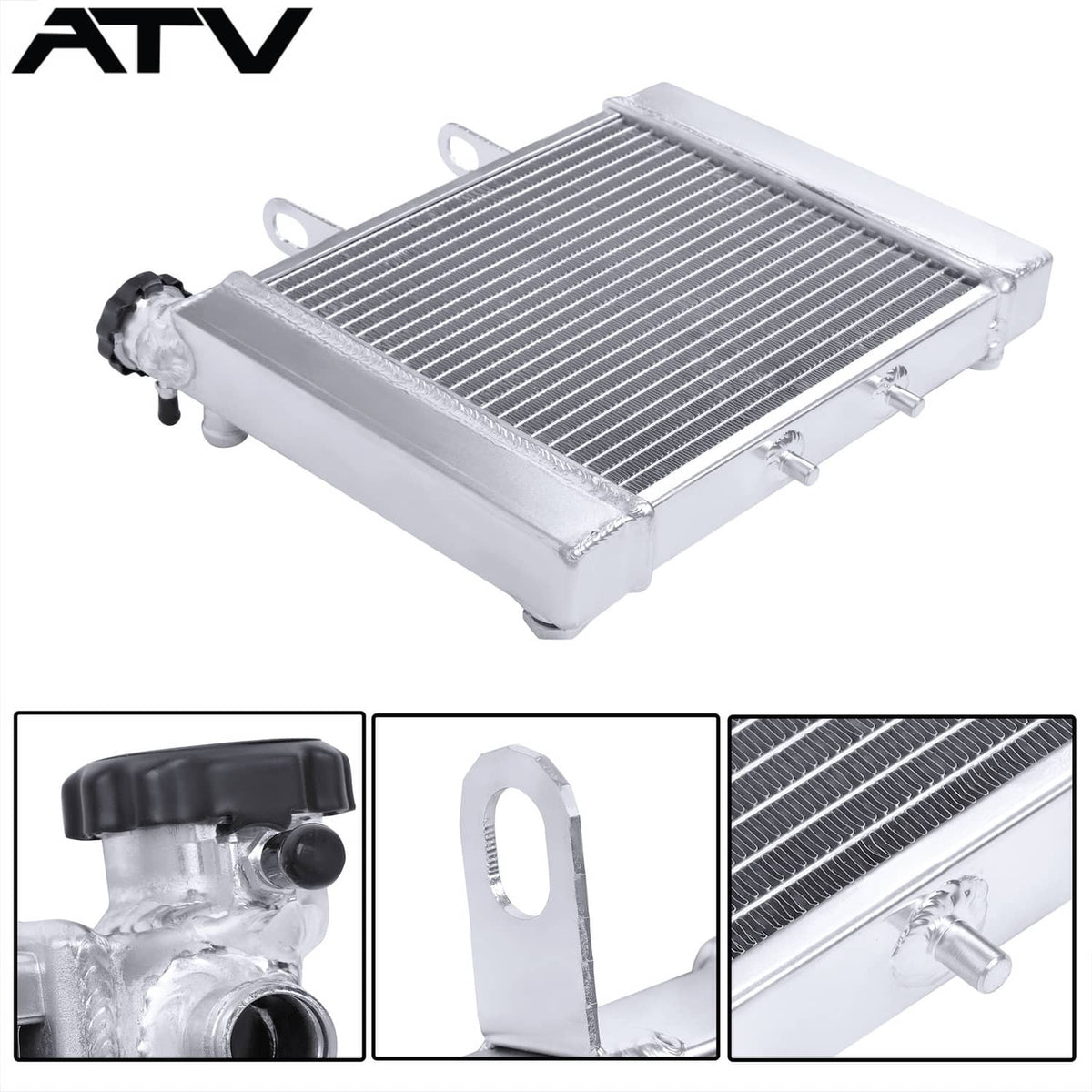 Solidspare For CAN AM/CANAM For BOMBARDIER RALLY 175 & 200 3 ROW ALUMINUM RADIATOR ATV