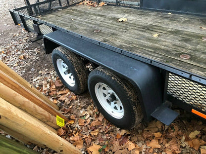 Solidspare 10-1/4"x72-7/8"x13" 2pcs Steel Diamond Tread Plate Tandem Axle Trailer Fenders