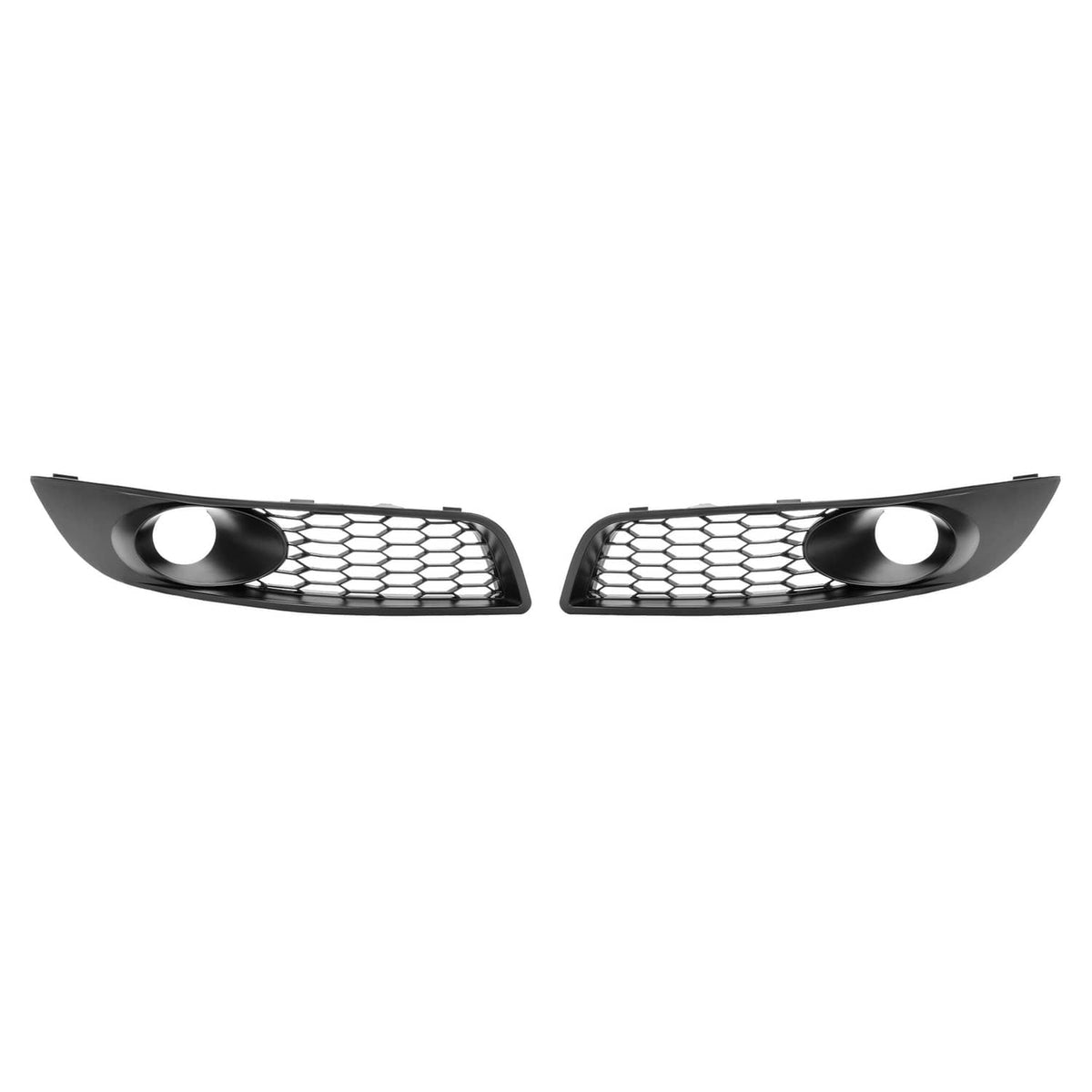 Solid Spare Black For Chevrolet Impala 2006-2013 Fog Light Bezels Grille Covers Left + Right