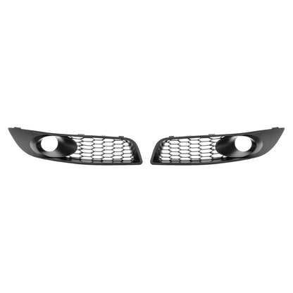Solid Spare Black For Chevrolet Impala 2006-2013 Fog Light Bezels Grille Covers Left + Right