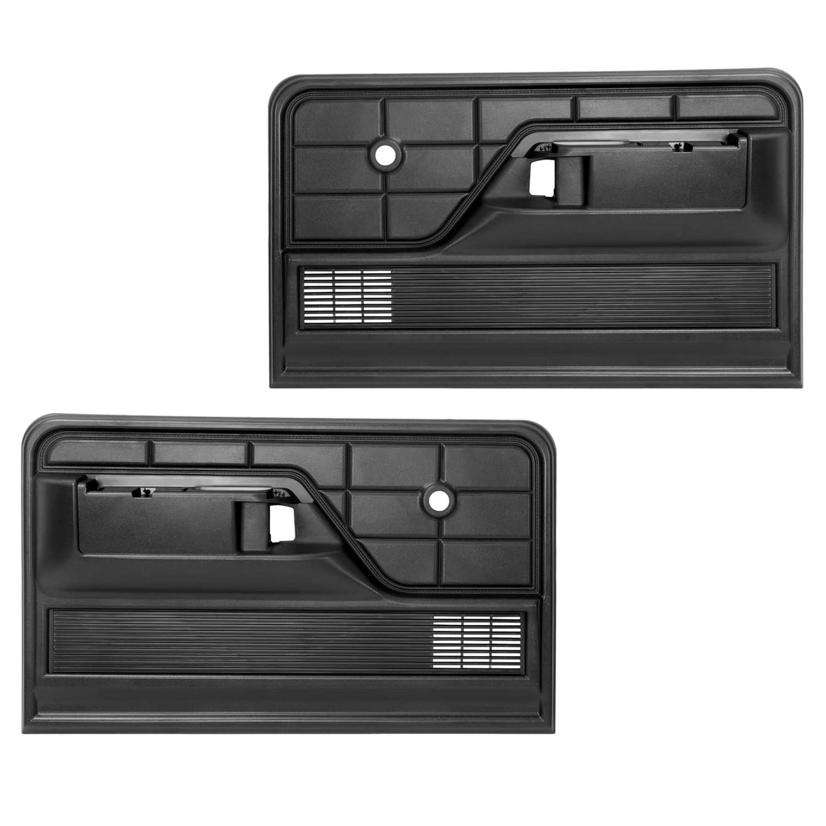 Solid Spare Fit 73-79 Ford F-100 F-150 F-250/ 78-79 Ford Bronco Interior Door Panels Black