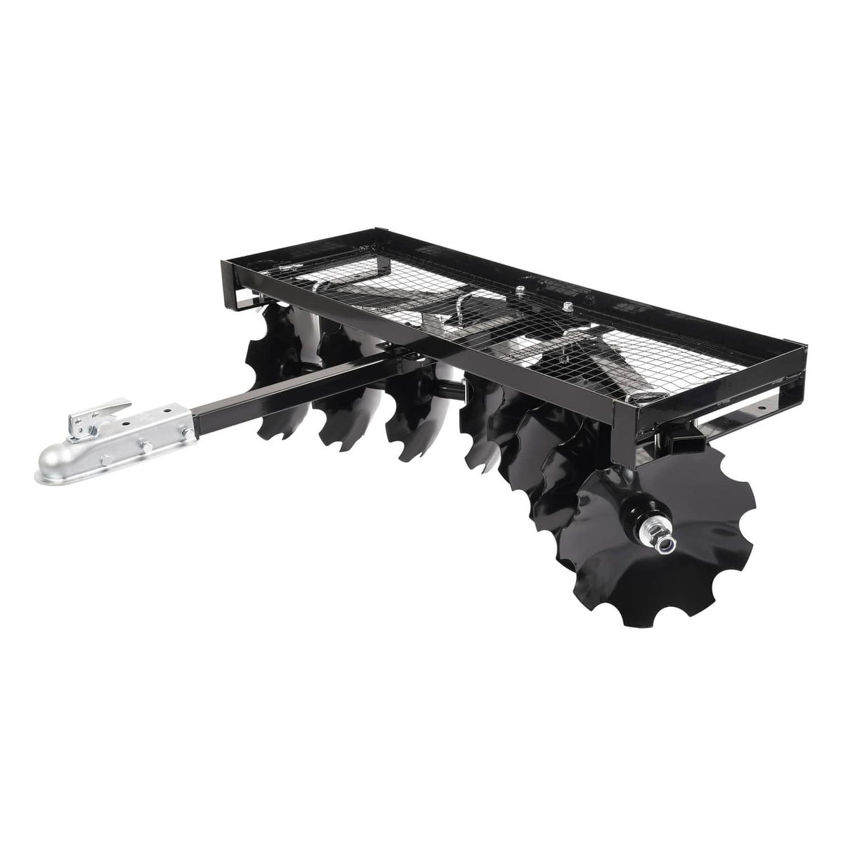 Solidspare Tow-Behind Notched Disc Harrow 4FT For ATV UTV Trailer Tilling W/ A 2" Towball