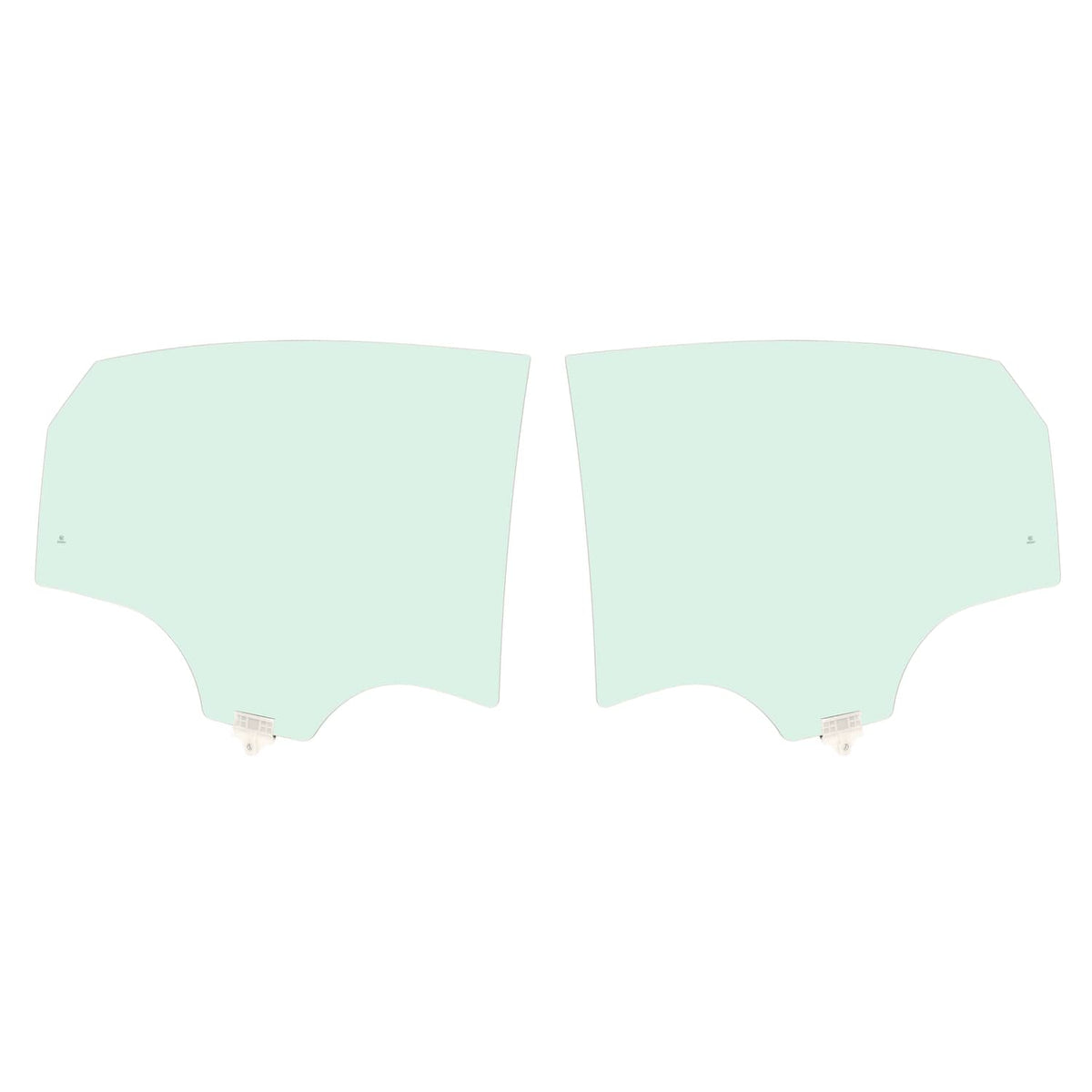 Solid Spare For 2019-2024 Kia Forte Sedan Rear Side Door Window Glass Tempered Glass LH&RH