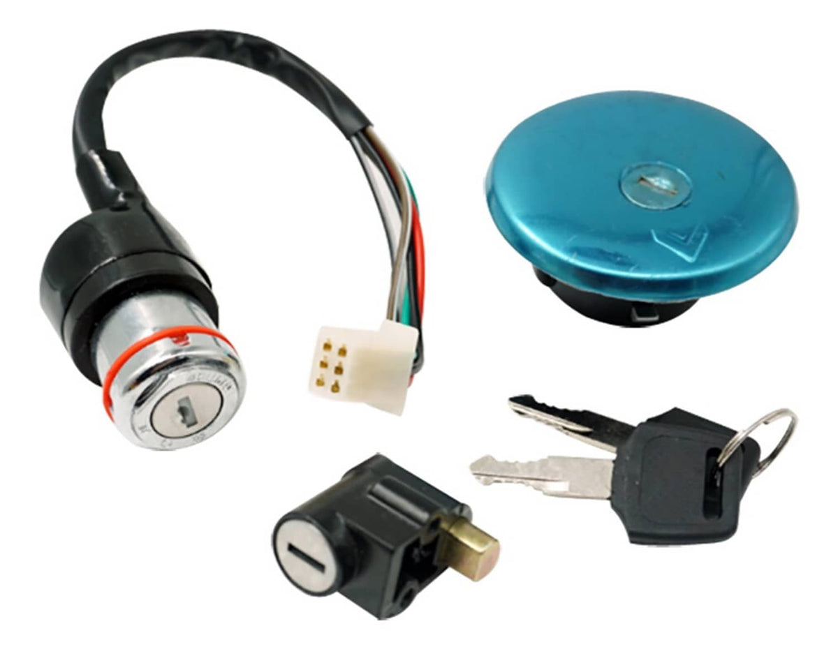 Solidspare Ignition Switch Gas cap Compatible for Suzuki GN125 125cc