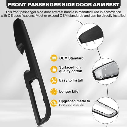 Solidspare Right Door Panel Handle Armrest Repair 80994 For 2010-2014 GMC Sierra Chevrolet