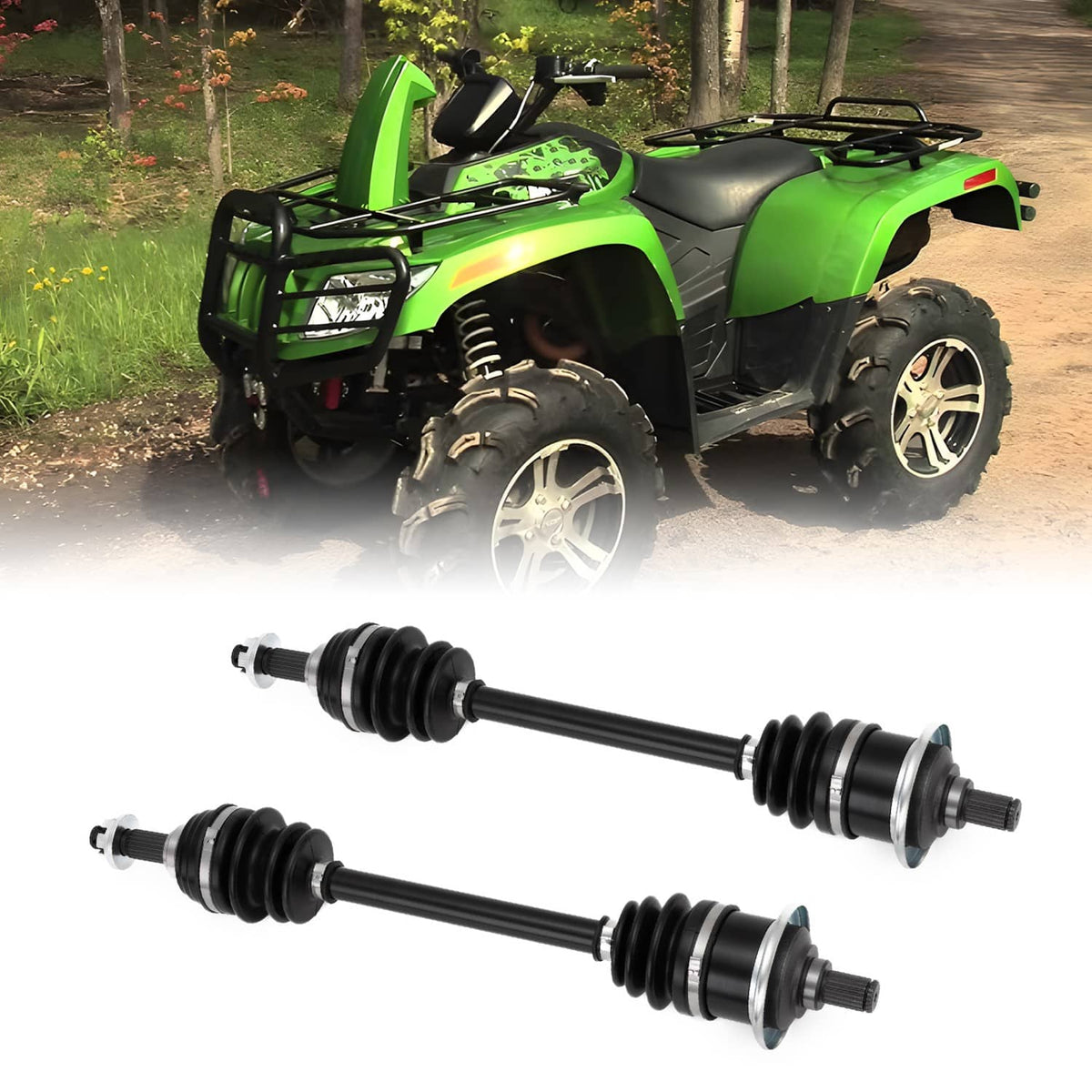 Solidspare 1 Pair Front Right Complete CV Joint Axle Fit For Arctic Cat 400 FIS 2002-2004