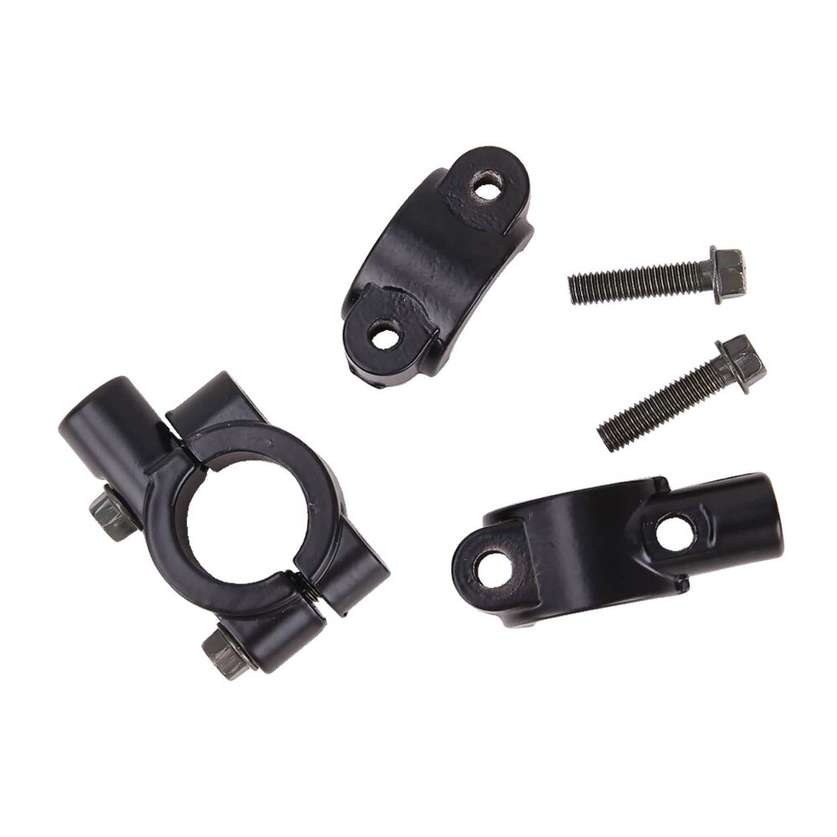 Solidspare Motorcycle ATV Rear View Side Mirrors with 7/8" Handlebar Mount Clamp Universal