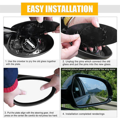 Solidspare Mirror Glass Heated Signal Driver For Cadillac Chevrolet Tahoe GMC 2007-2013 New