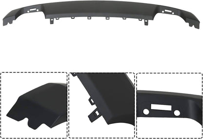 Solidspare Black Front Bumper Lower Molding Trim Valance Matte For 2021 2022 2023 Ford F150