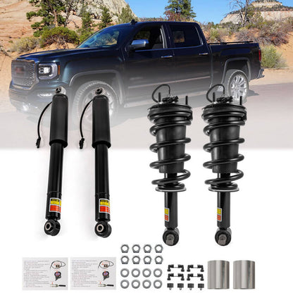 Solidspare Front and Rear Shocks Strut Assys for GMC Sierra 1500 Denali 2015-2018