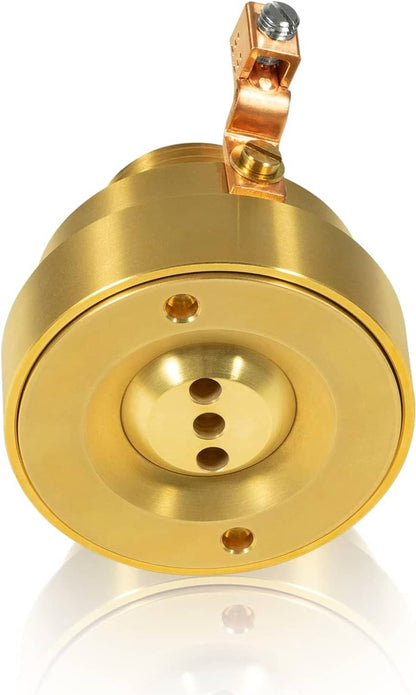 Solidspare New Swimming Pool Spa Brass Deck Jet Fountain Nozzle 3 Hole with Grounding Lug