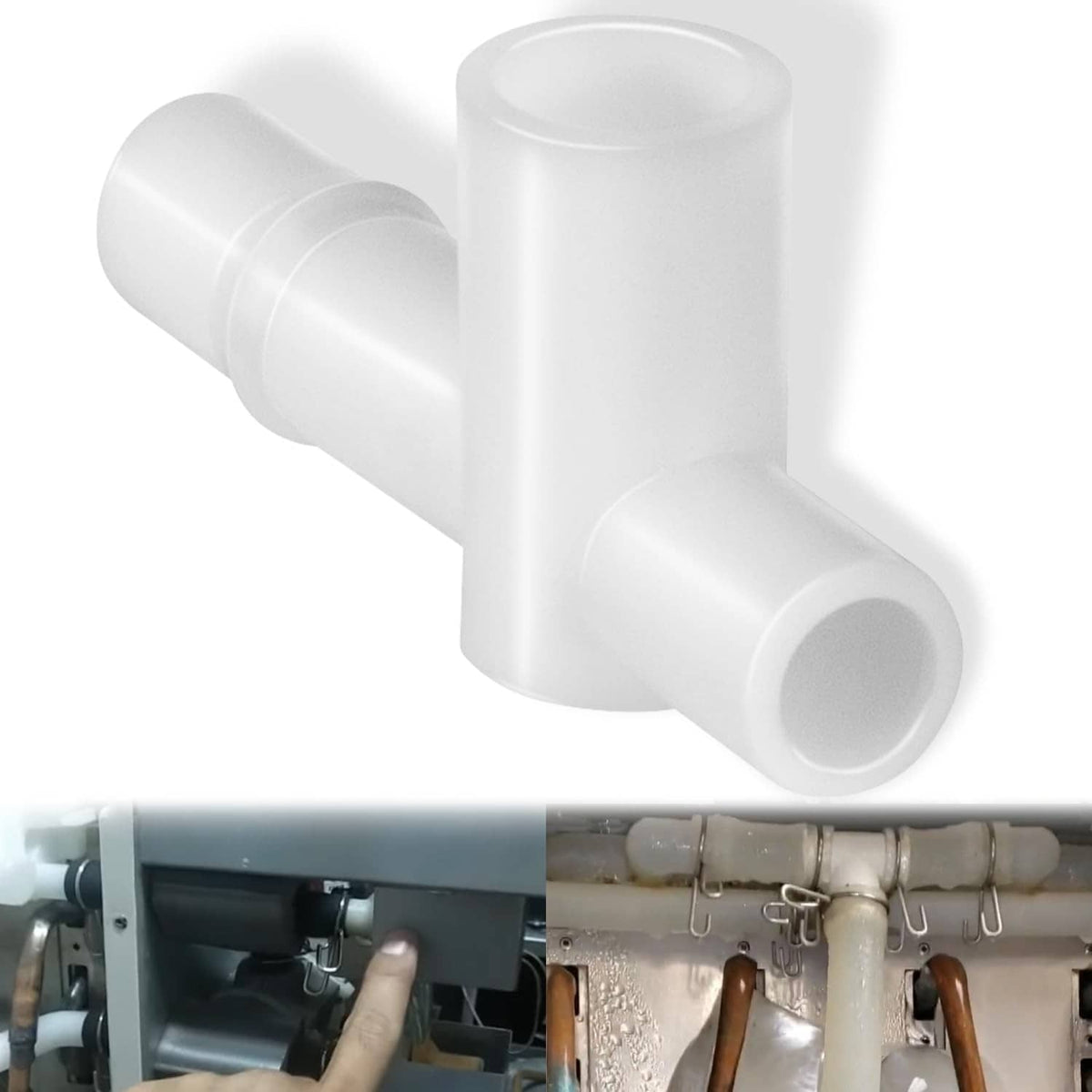 Solid Spare 4A0177-01 Sanoprene Tee for Hoshizaki Ice Machine Water Line Connector 439197-01