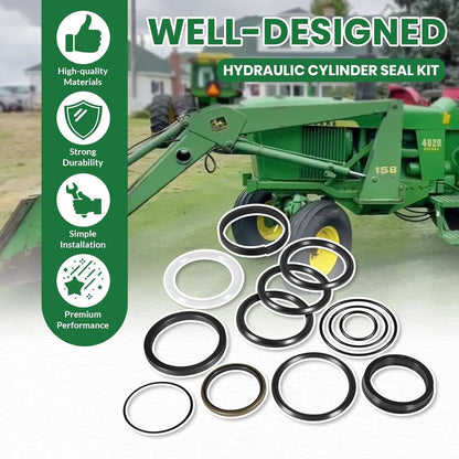 Solid Spare AW16443 Hydraulic Cylinder Seal Kit For John Deere 148 158 168 Farm Loader
