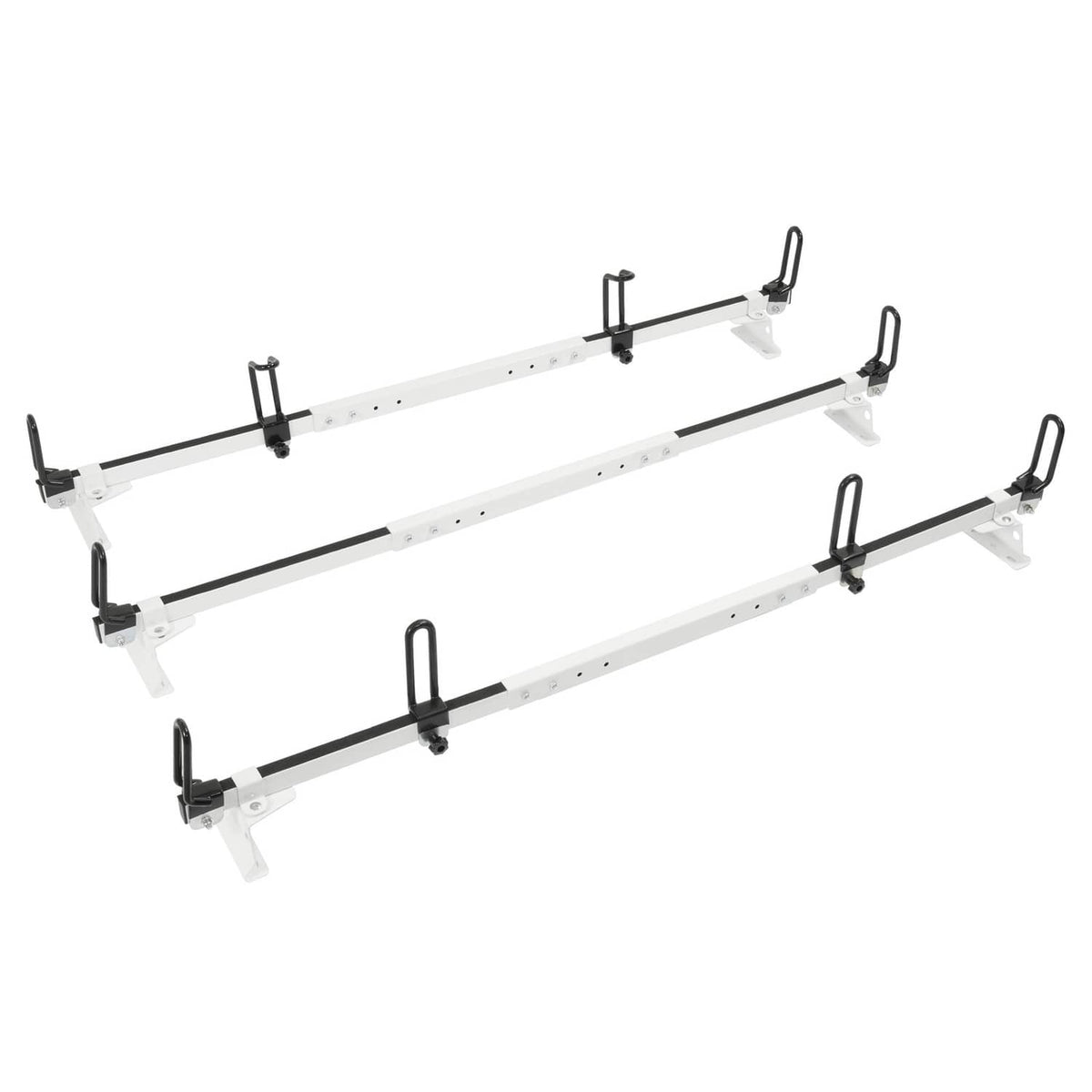 Solid Spare 3-Bars Cargo Van High Ladder Roof Rack For Nissan NV 1500 2500 3500 750 lbs