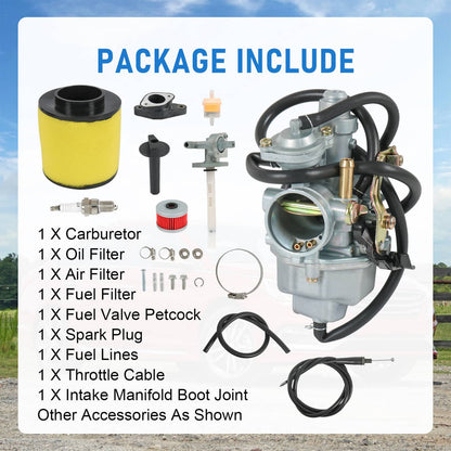 Solidspare Carburetor for Honda TRX 250 Recon 250 TRX250TE TRX250TM 1997-2001 2002-2007 NEW