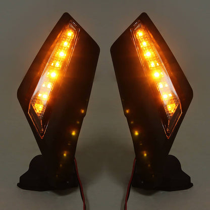 Solidspare UTV Racing Rearview Mirrors LED Light Fit For Can Am Maverick X3 MAX Turbo 17-24