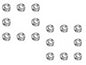 (16) Wheel Flange Nuts 3/8"-24 for Polaris 2010-2014 Ranger Crew 800 RZR 4 800