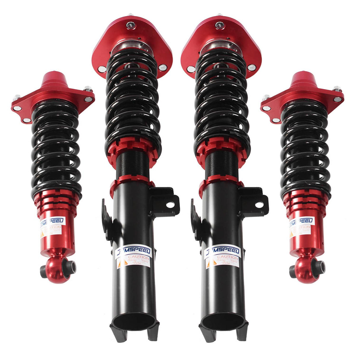 Solidspare Red Front & Rear Full Coilover Struts Adjustable Height For 2005-2010 Scion tC