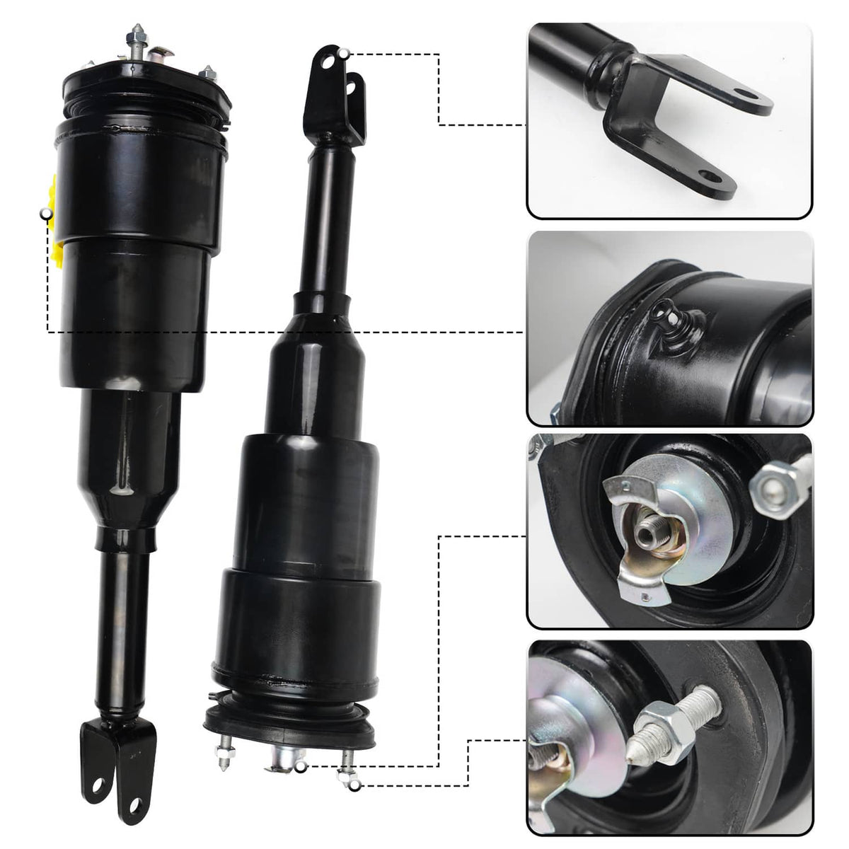 Solidspare 2Pcs Front Air Suspension Shock Struts For 2007-17 Lexus LS460 LS460L 4801050150