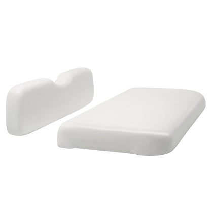 Solidspare White Golf Cart Front Seat Bottom Cushion Backrest For EZGO RXV 2008-Up Models