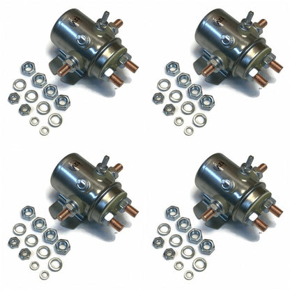(4) 12V Single Pole Double Throw Solenoid replaces Auto Crane 300105, 300105-001
