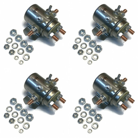 (4) 12V Single Pole Double Throw Solenoid replaces Auto Crane 300105, 300105-001