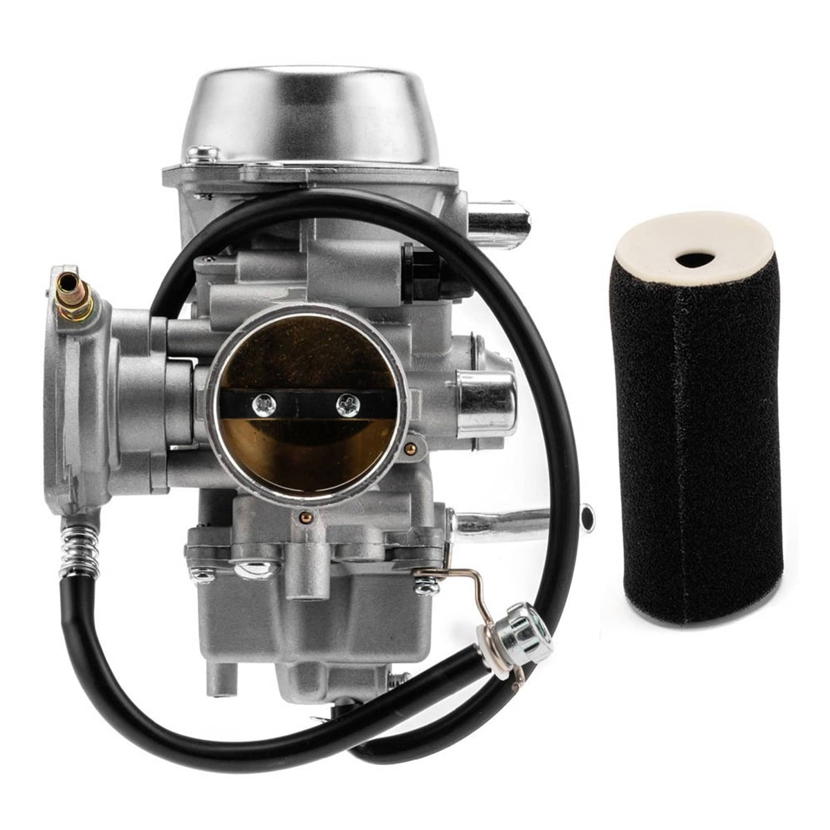 Solidspare Carburetor w/ Air Filter For Yamaha Grizzly 660 YFM660 4x4 02-06 5KM-14901-10-00
