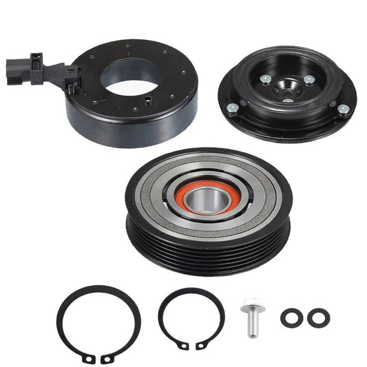 Solidspare AC Compressor Clutch Kit Coil Pulley For 12-18 Jeep Wrangler 6 CyL 3.6L 68084274