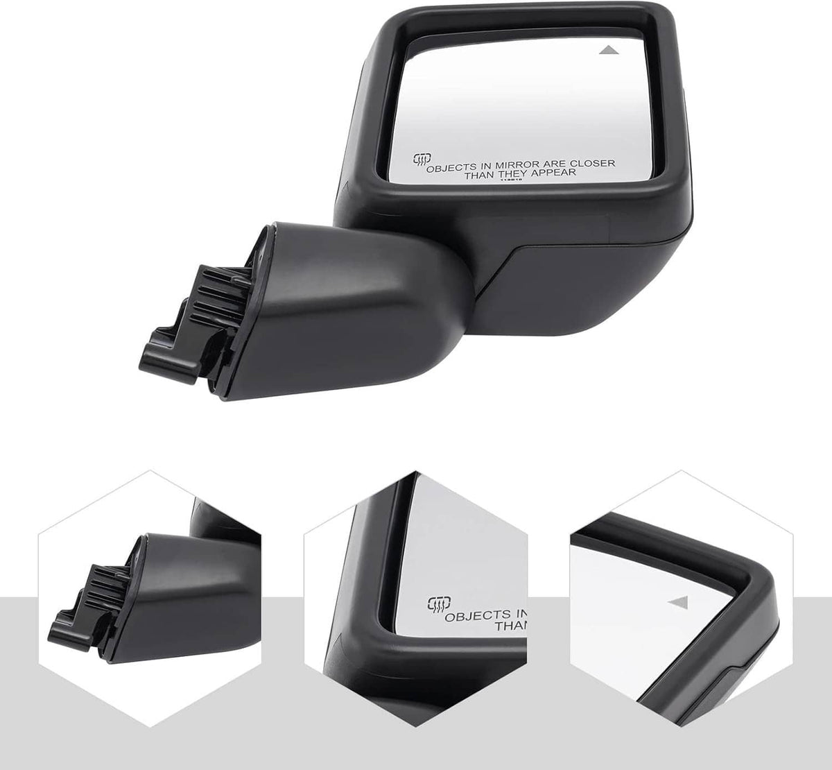 Solidspare Rear Mirror w/Blind Spot Left & Right Side For 2018-2025 Jeep Wrangler Gladiator