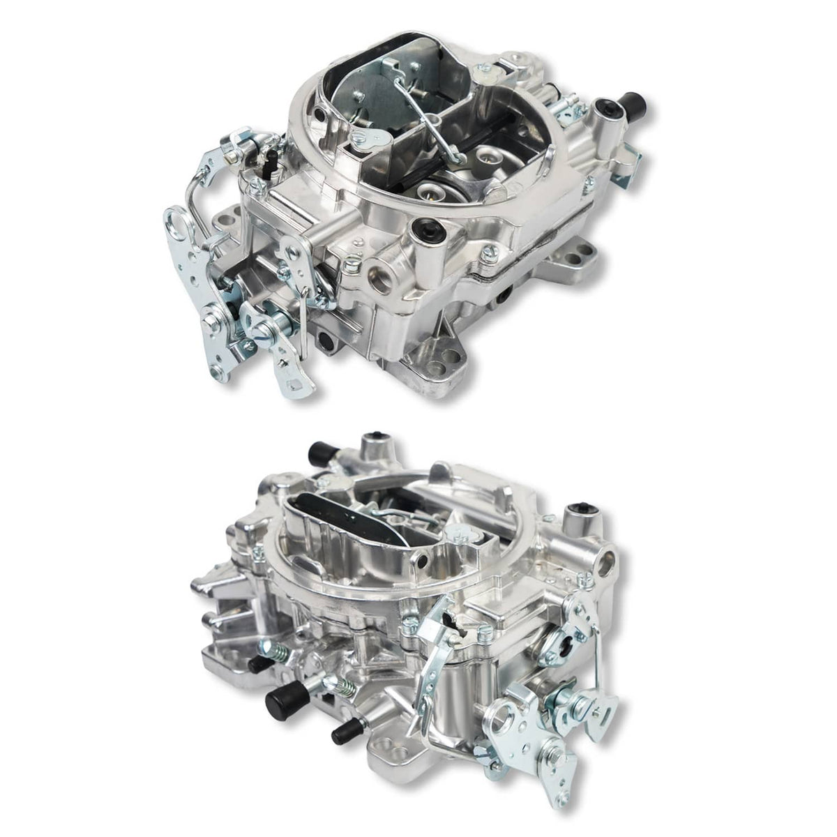 Solidspare Silver 4 Barrel Carburetor w/Manual Electric Choke For Edelbrock 1405 Performer