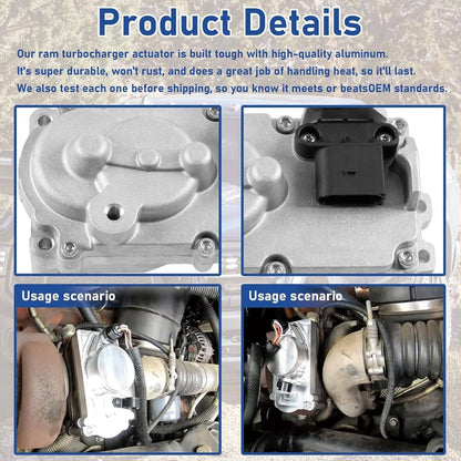 Solidspare HE300VG Turbo Actuator Cummins 68445522AA For 2013-2018 Dodge Ram 2500 3500 6.7L