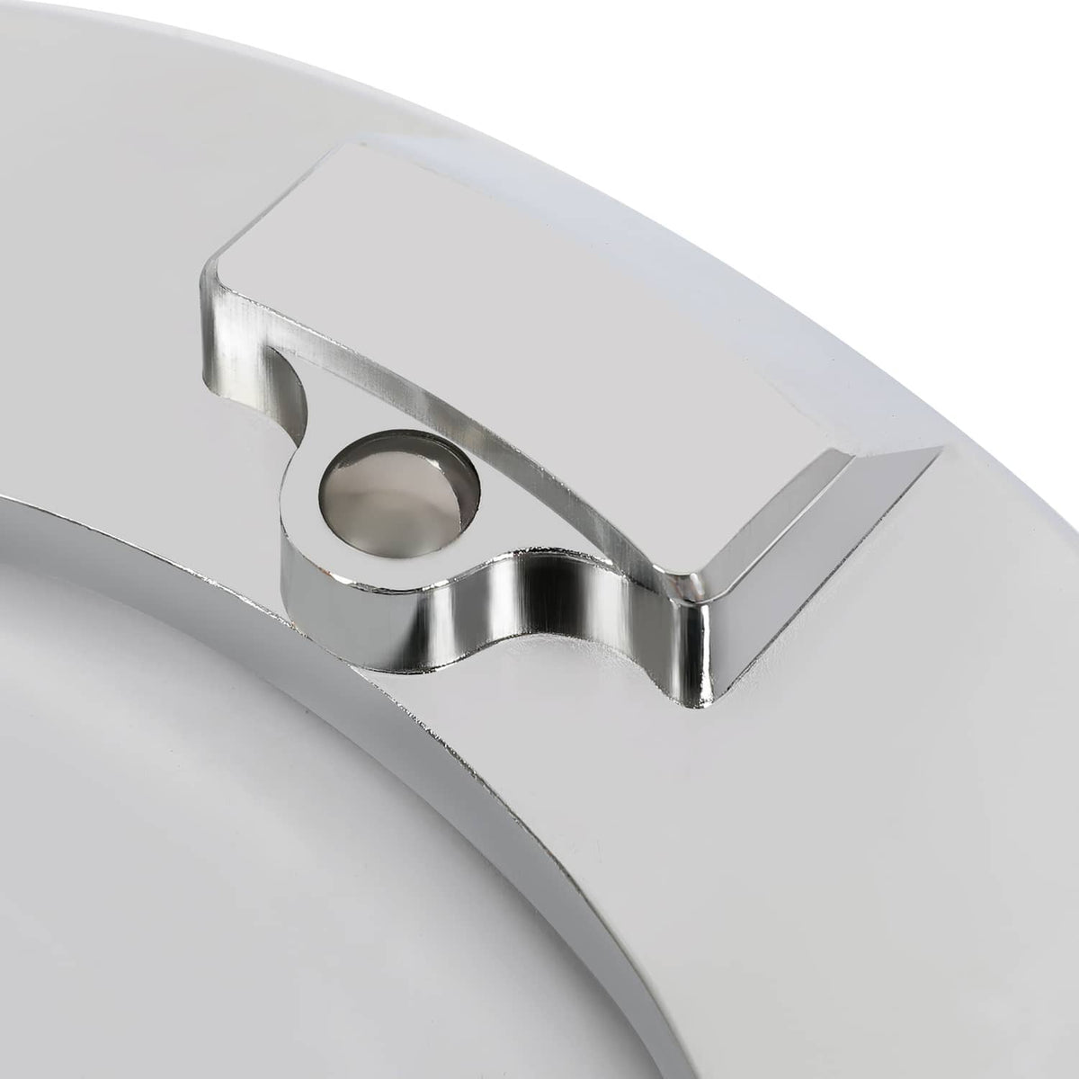 Solid Spare For Hummer H2 2003-2009 Locking Fuel Door Gas Tank Cap Cover Aluminum Chrome
