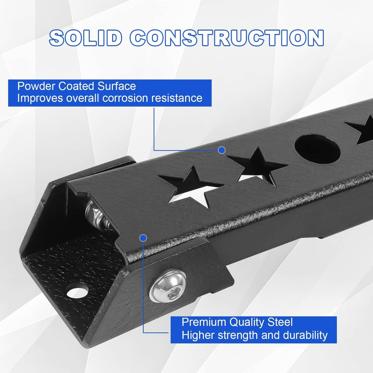 Solidspare For 1997-2006 Jeep Wrangler TJ Rear Tailgate Door Hinge Mounting Set 2Pcs