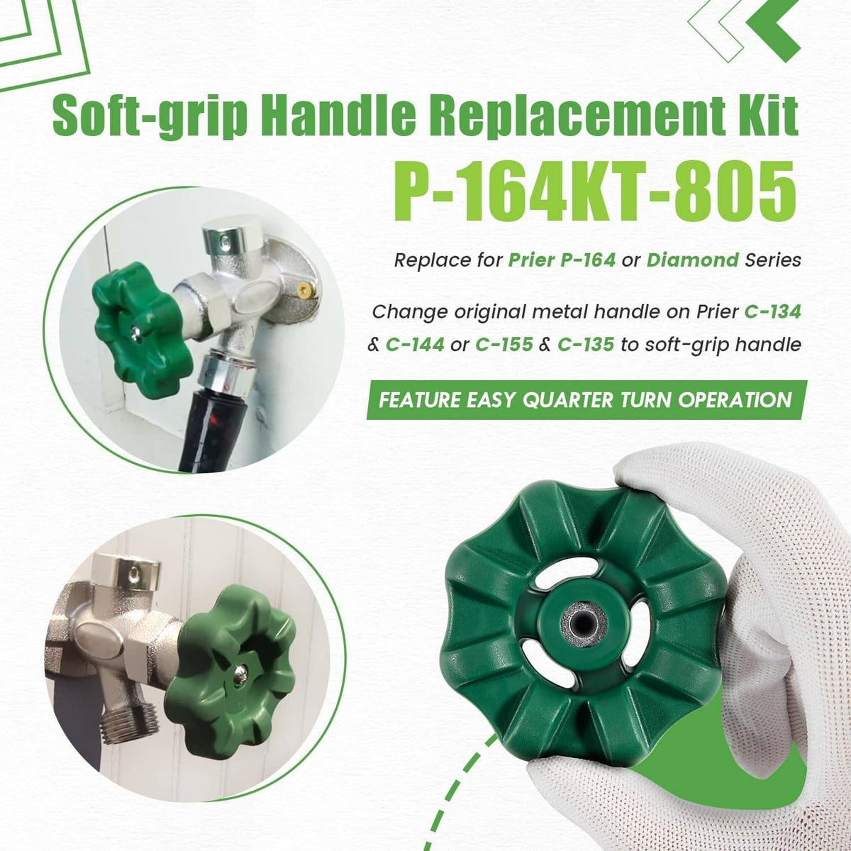 Solidspare Replace for Prier P-164KT-807 Rebuild Kit fit for P-164 Original or Diamond