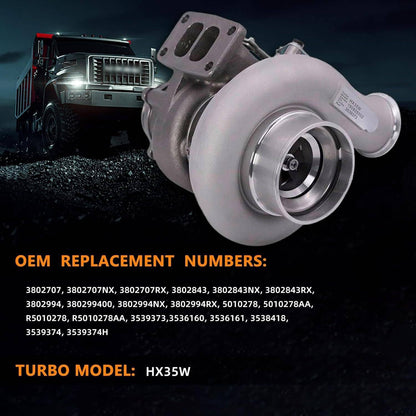 Solidspare Diesel Turbo Turbocharger HX35W for Dodge Ram 2500 3500 5.9L T3 6BTAA 3539373