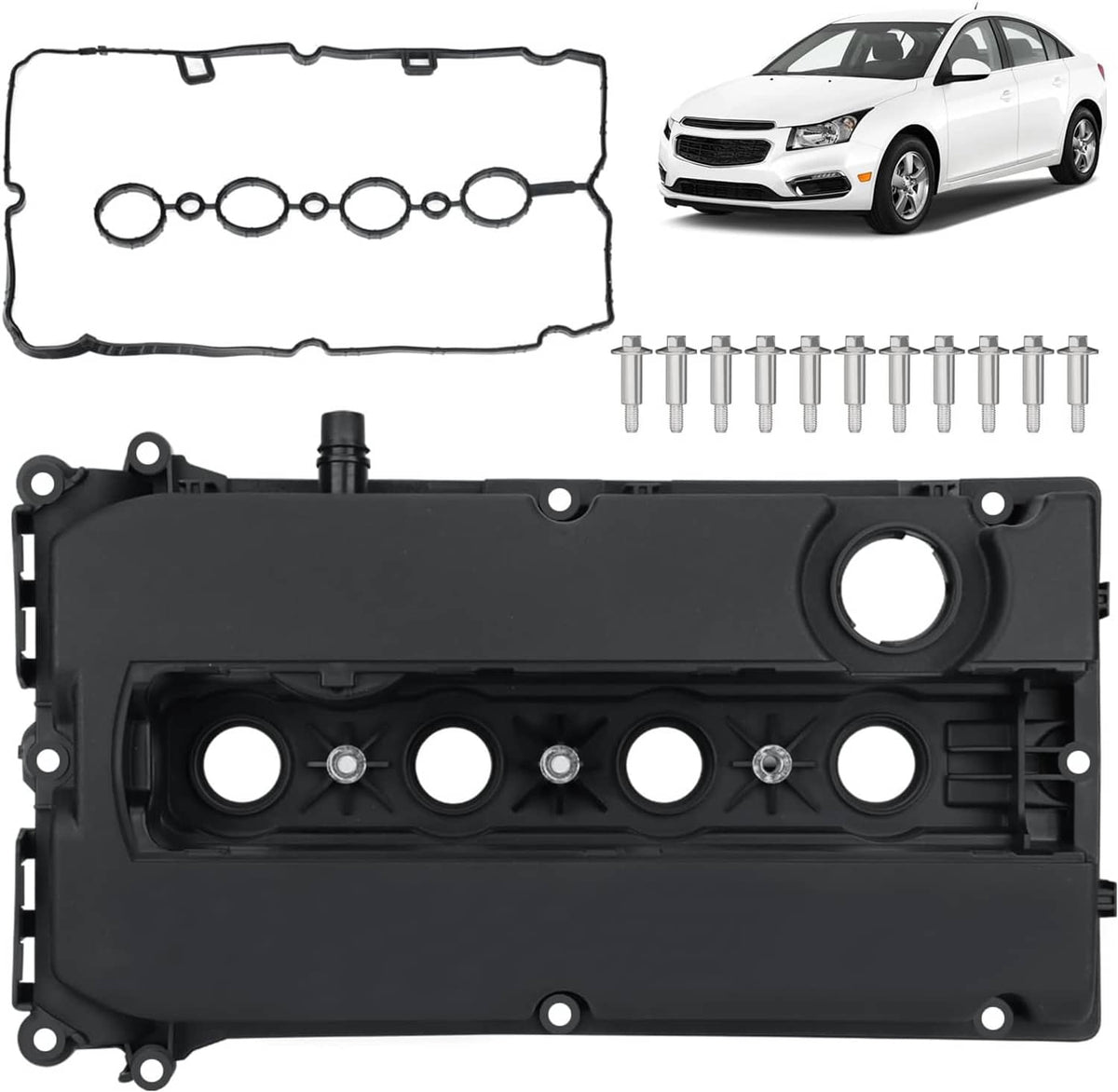 Solidspare Engine Valve Cover Camshaft Rocker Cover For Chevy Cruze Sonic 1.8L 55564395