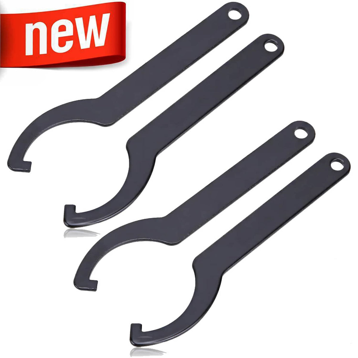 Solidspare 4pcs Pack C Spanner Wrench Hook Tool For Motorcycle Bike Shock Absorber Adjuster